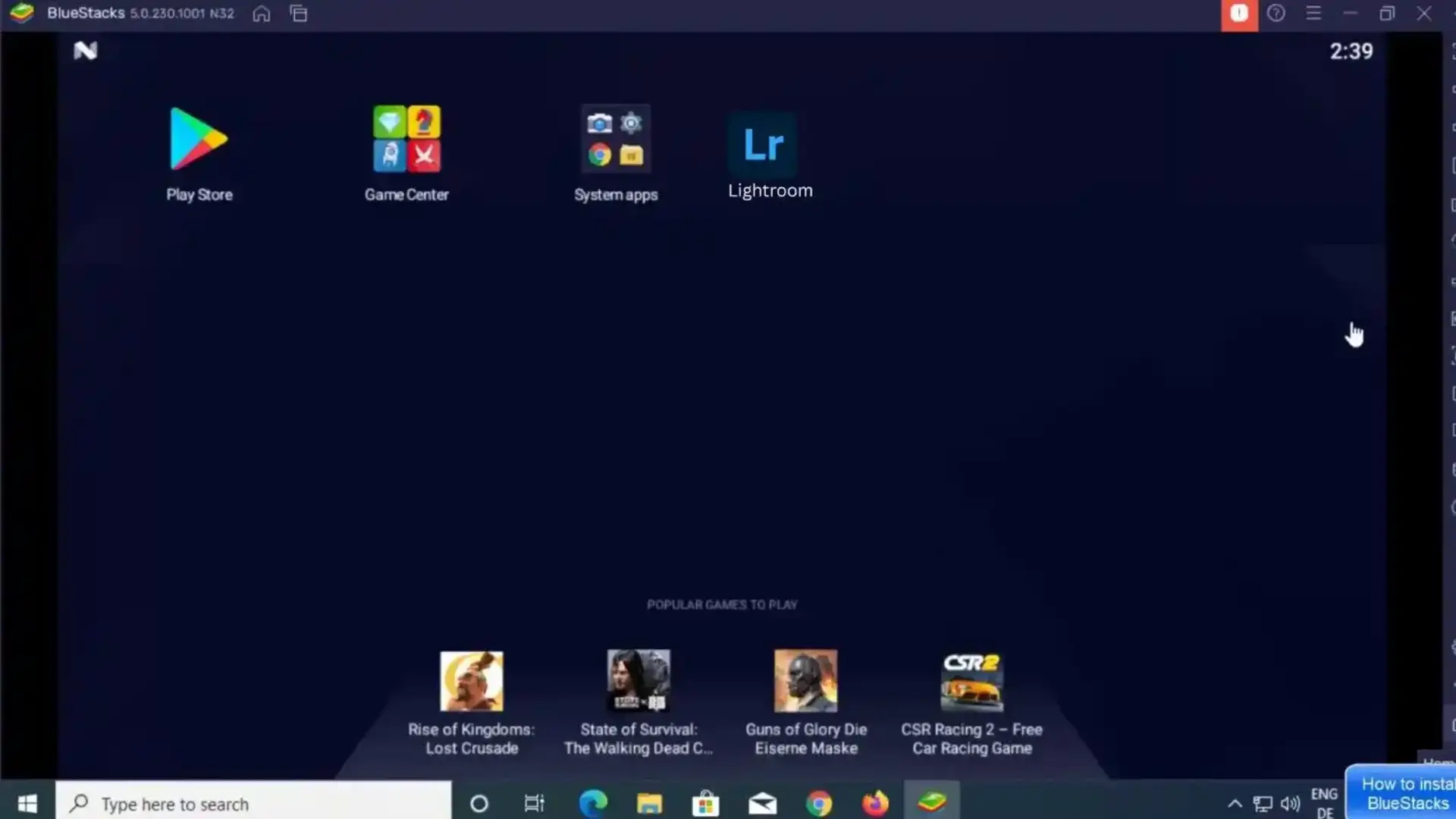 Then click on complete and icon lr pro mod apk  is showing in Bluestacks app 